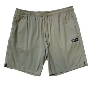 Rhone Retro Session Shorts Mens Large Green 8 Inseam Drawstring‎ Pockets Stretch